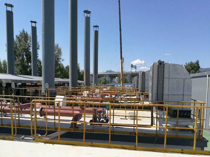 松榆里、大唐高井臨時(shí)應(yīng)急熱源項(xiàng)目移動(dòng)熱源機(jī)組SZS29-2.5/110/50-Q水管D型燃?xì)忮仩t